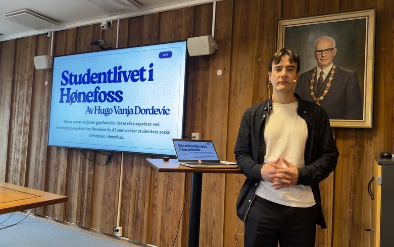 Studentenes ærlige dom over Hønefoss som studentby ble presentert for politikerne - dette kan gjøre byen bedre!